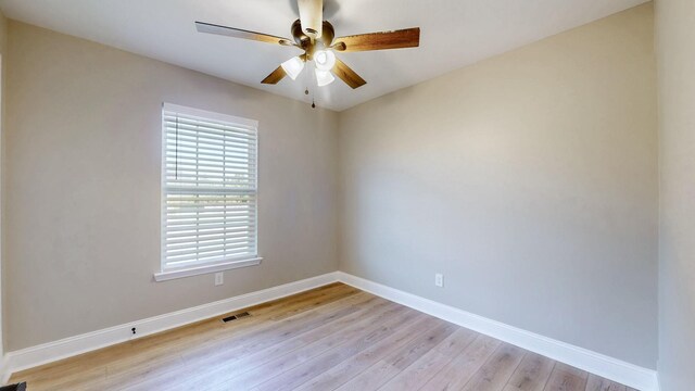 7313 Horn Tavern Ct, Fairview, TN 37062 - unfurnished room featuring a ceiling fan and light wood-style floors