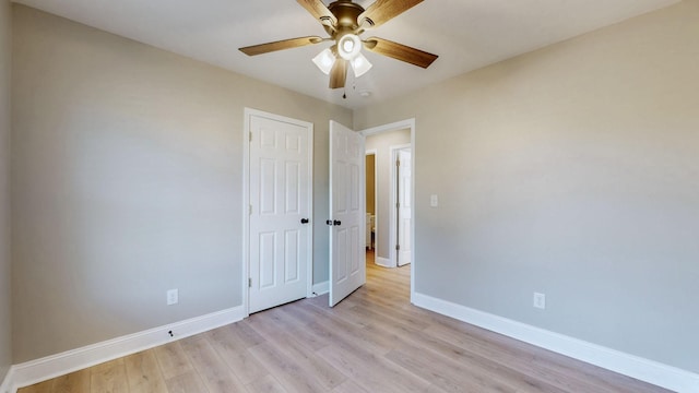 7313 Horn Tavern Ct, Fairview, TN 37062 - unfurnished bedroom featuring light wood-style floors, a closet, and ceiling fan