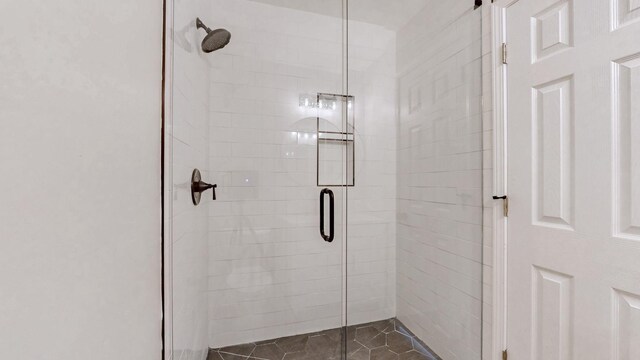 7313 Horn Tavern Ct, Fairview, TN 37062 - bathroom with a shower stall and tile patterned floors
