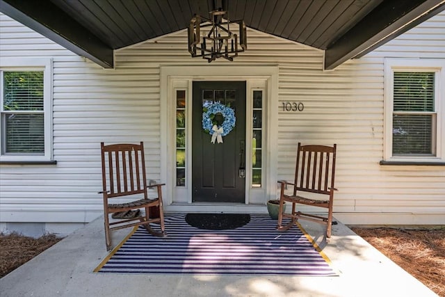 1030 Upper Creek Rd, Vanleer, TN 37181 - doorway to property with covered porch