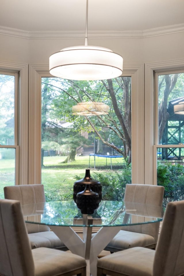 7075 Willowick Dr, Brentwood, TN 37027 - dining room with ornamental molding