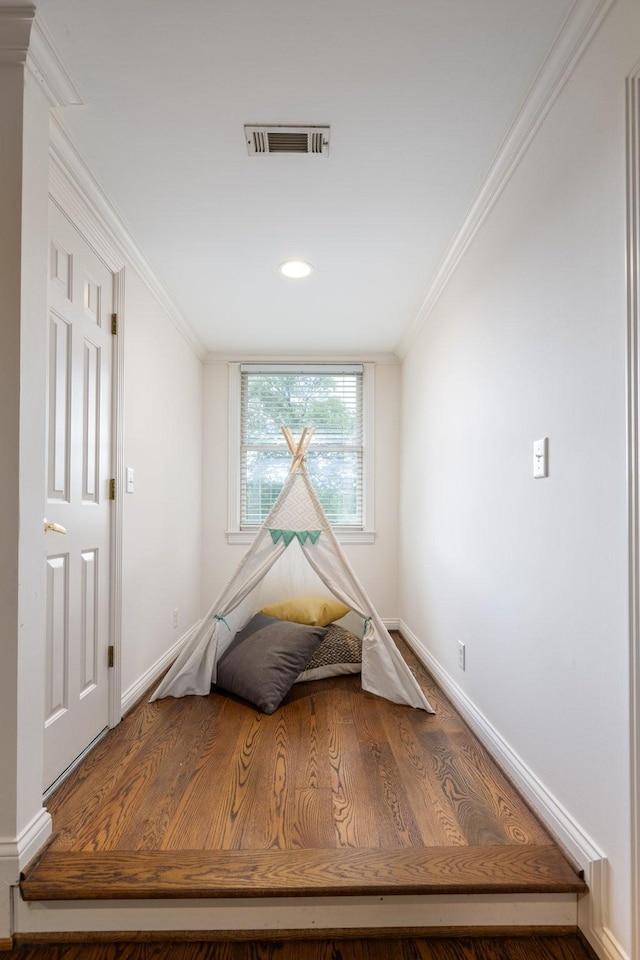 7075 Willowick Dr, Brentwood, TN 37027 - playroom featuring crown molding and wood finished floors