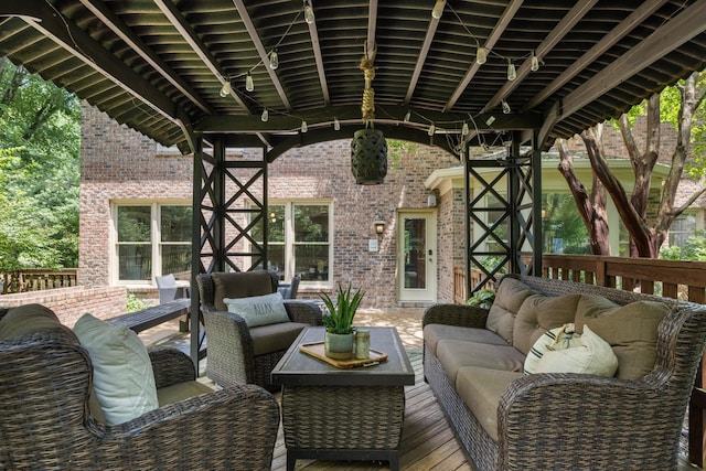 7075 Willowick Dr, Brentwood, TN 37027 - view of patio with outdoor lounge area