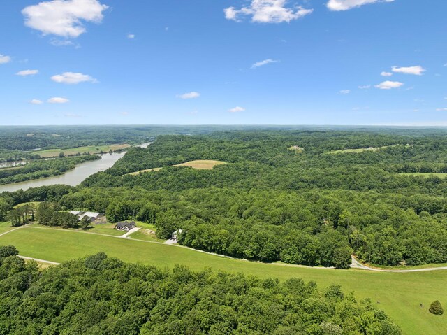 432 Slow Roll Dr, Chapmansboro, TN 37035 - aerial view of a nearby body of water and a heavily wooded area