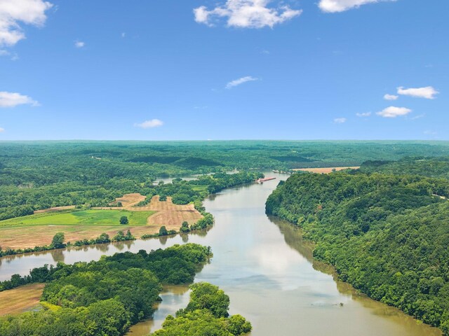 432 Slow Roll Dr, Chapmansboro, TN 37035 - aerial view of a nearby body of water and a heavily wooded area