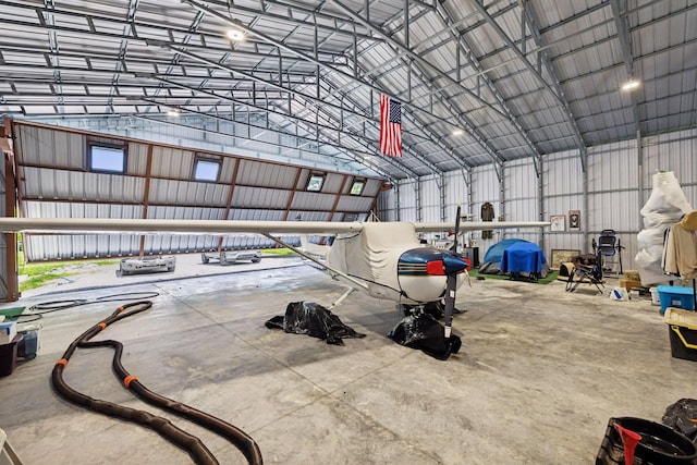 432 Slow Roll Dr, Chapmansboro, TN 37035 - garage featuring metal wall