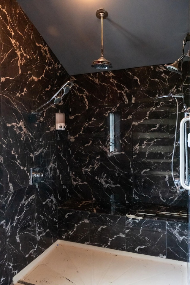 7030 Dodson Branch Rd, Cookeville, TN 38501 - bathroom view of a marble finish shower