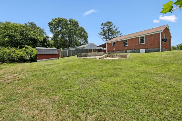 1421 Lakeview Rd, Clarksville, TN 37040 - view of yard with a storage unit