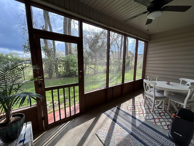 4437 Sunday Silence Way, Murfreesboro, TN 37128 - sunroom featuring a ceiling fan