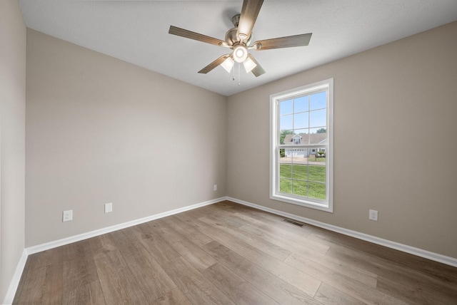 3798 Bret Dr, Clarksville, TN 37040 - empty room featuring wood finished floors and a ceiling fan