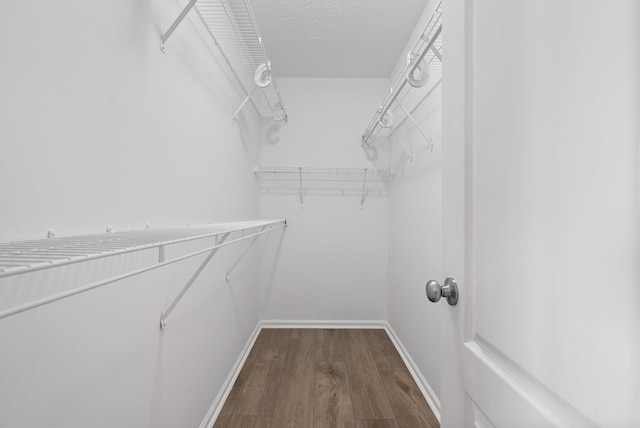 3798 Bret Dr, Clarksville, TN 37040 - spacious closet featuring dark wood-style flooring