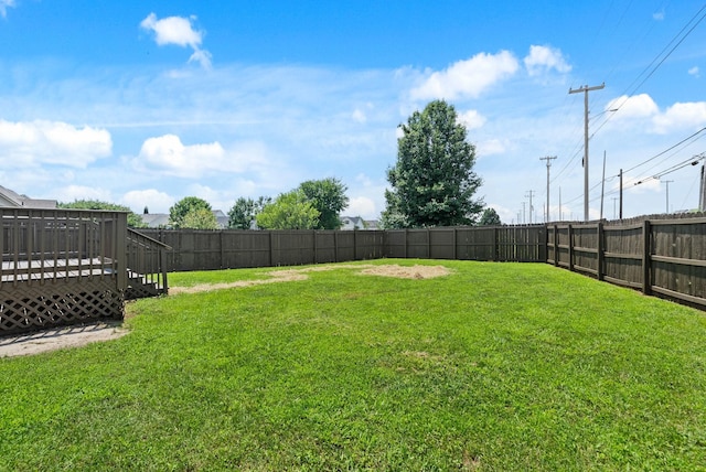 3798 Bret Dr, Clarksville, TN 37040 - fenced backyard with a deck