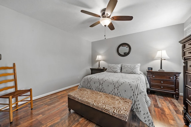 915 Rocky Hollow Rd, Erin, TN 37061 - bedroom with wood finished floors and a ceiling fan