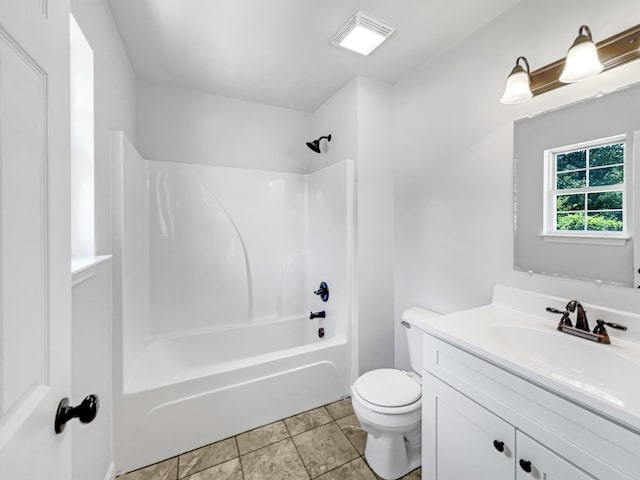 147 Greystone Dr, Springfield, TN 37172 - bathroom featuring vanity, shower / bath combination, and tile patterned flooring