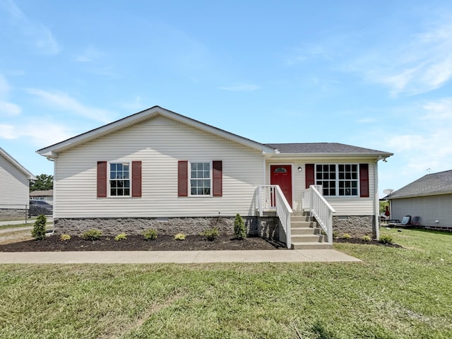 147 Greystone Dr, Springfield, TN 37172 - view of front facade featuring a front yard and a shingled roof