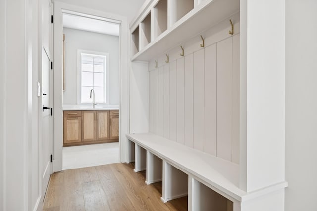 6315 Callie Ln, Brentwood, TN 37027 - mudroom featuring light wood-style floors and a sink