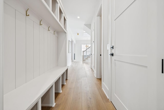 6315 Callie Ln, Brentwood, TN 37027 - mudroom featuring light wood-type flooring and recessed lighting
