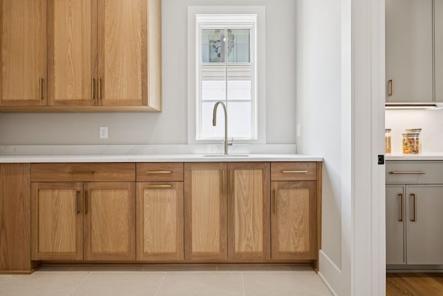 6315 Callie Ln, Brentwood, TN 37027 - kitchen with light countertops and brown cabinetry