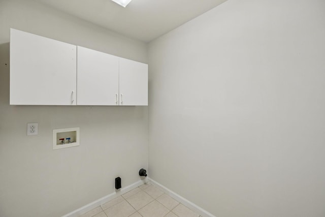 3455 Esquire Dr, Murfreesboro, TN 37130 - laundry area featuring cabinet space, hookup for a washing machine, and light tile patterned floors