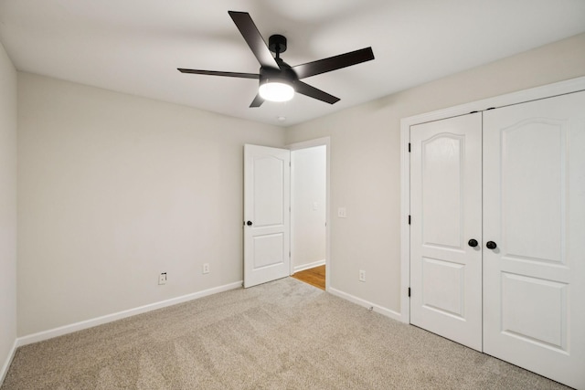 3455 Esquire Dr, Murfreesboro, TN 37130 - unfurnished bedroom featuring carpet, a closet, and ceiling fan