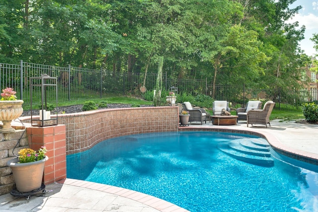 9732 Turnbridge Ct, Brentwood, TN 37027 - view of swimming pool with a patio and a fenced backyard