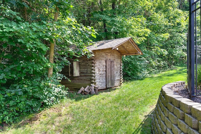 9732 Turnbridge Ct, Brentwood, TN 37027 - view of green lawn with an outbuilding