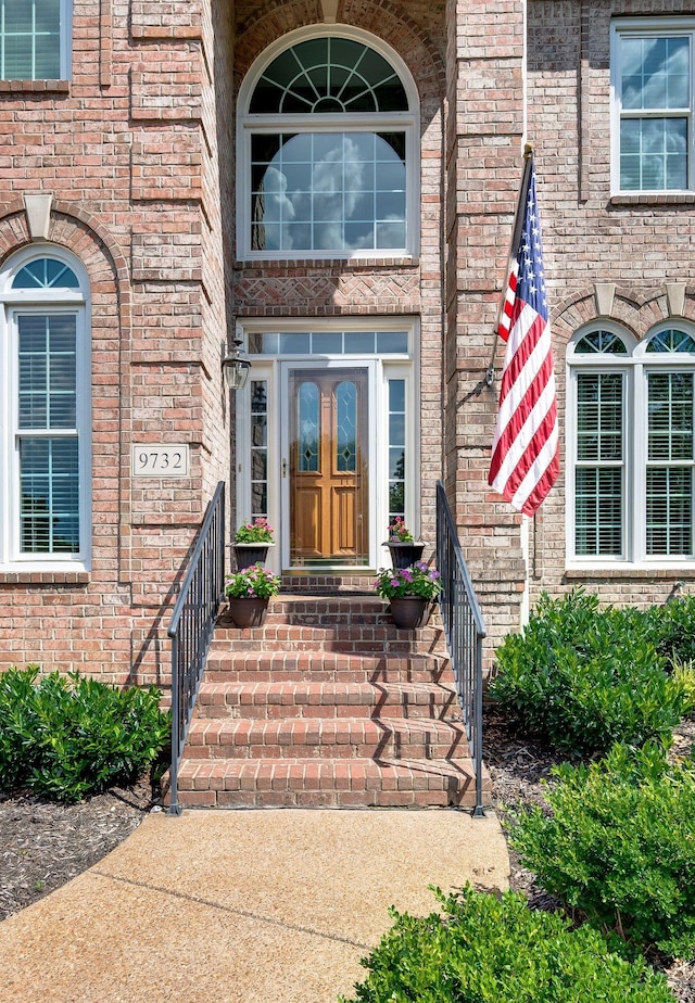 9732 Turnbridge Ct, Brentwood, TN 37027 - view of exterior entry featuring brick siding