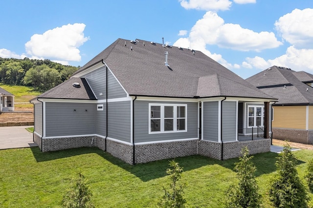 7428 Leelee Dr, Franklin, TN 37064 - back of house with brick siding and roof with shingles