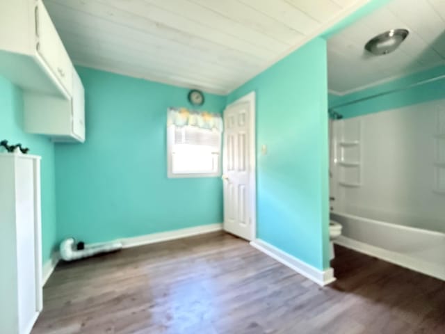 2844 Jarman Hollow Rd, Palmyra, TN 37142 - laundry area featuring wood finished floors and wooden ceiling