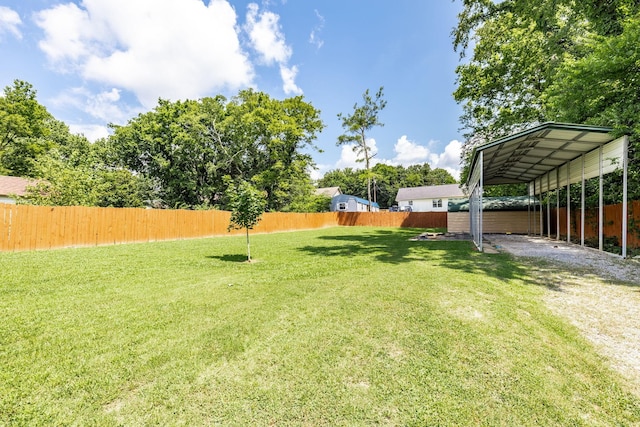 305 Bryant St, Watertown, TN 37184 - view of yard with a detached carport and driveway
