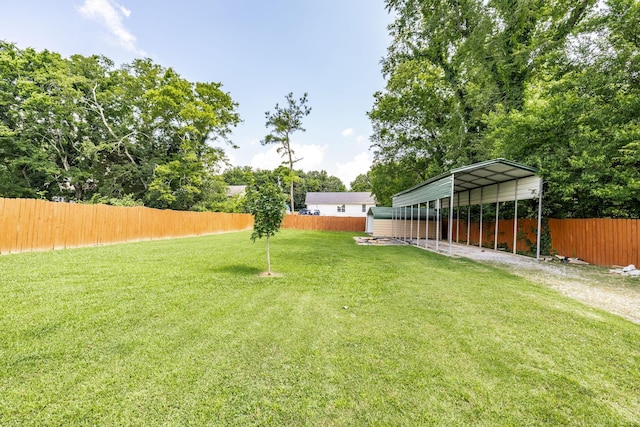 305 Bryant St, Watertown, TN 37184 - view of yard with a carport and driveway