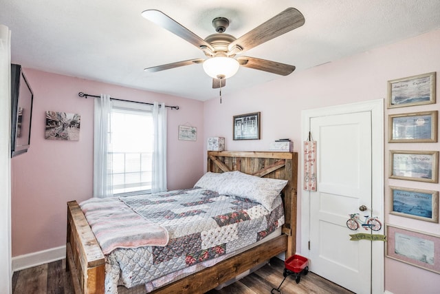 305 Bryant St, Watertown, TN 37184 - bedroom with wood finished floors and a ceiling fan