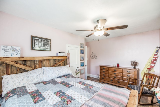305 Bryant St, Watertown, TN 37184 - bedroom with wood finished floors and a ceiling fan