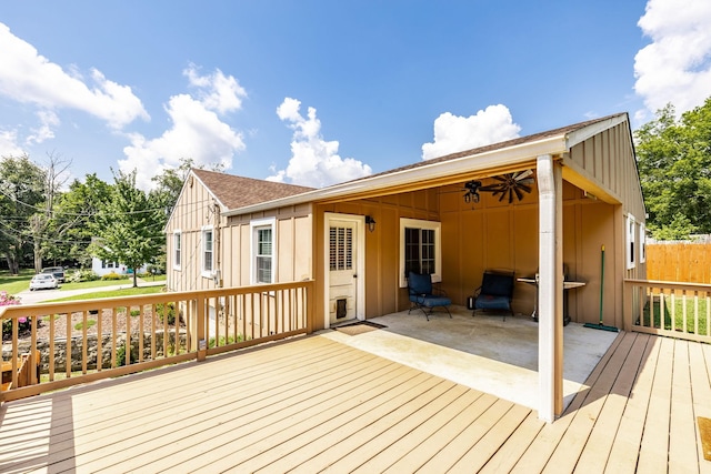 305 Bryant St, Watertown, TN 37184 - deck featuring ceiling fan
