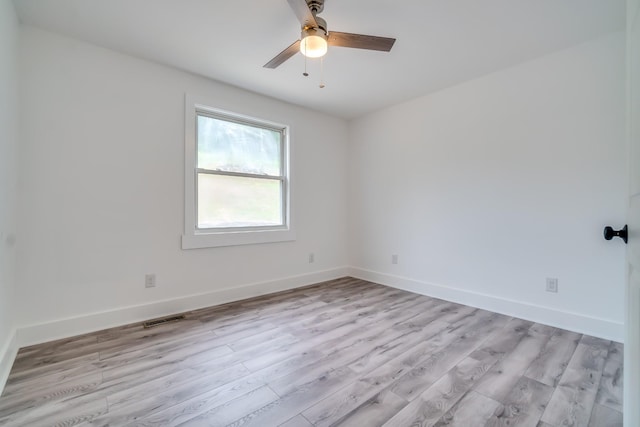 4819 Whites Creek Pike, Whites Creek, TN 37189 - empty room with ceiling fan and light wood-style floors