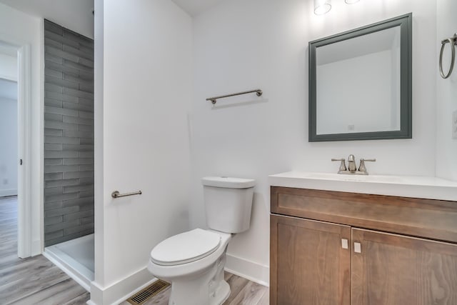 4819 Whites Creek Pike, Whites Creek, TN 37189 - bathroom featuring vanity, wood finished floors, and a stall shower