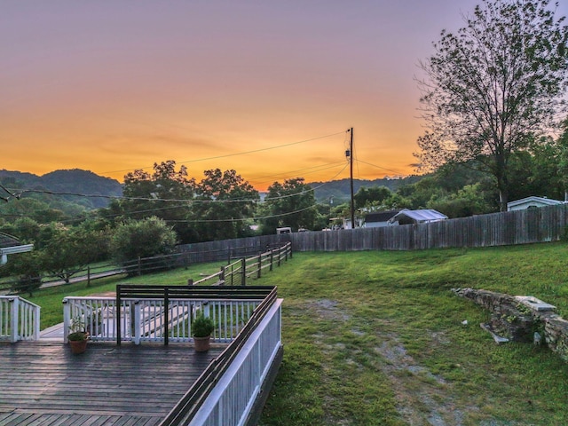 4819 Whites Creek Pike, Whites Creek, TN 37189 - fenced backyard with a deck with mountain view
