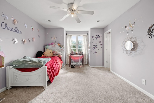3723 Reed Rd, Indian Mound, TN 37079 - carpeted bedroom with ceiling fan and baseboards