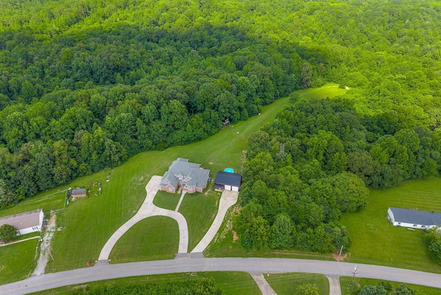 3723 Reed Rd, Indian Mound, TN 37079 - drone / aerial view of a heavily wooded area
