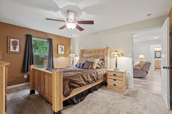 414 Grace St, Springfield, TN 37172 - carpeted bedroom with a ceiling fan