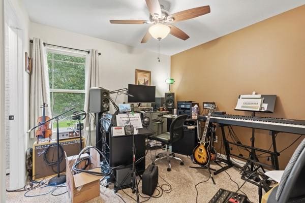 414 Grace St, Springfield, TN 37172 - office with ceiling fan