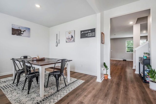 124 Nunally Dr, Baxter, TN 38544 - dining room with wood finished floors and recessed lighting