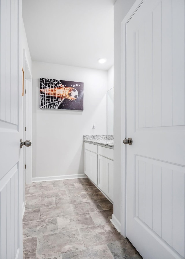 124 Nunally Dr, Baxter, TN 38544 - bathroom featuring vanity and baseboards