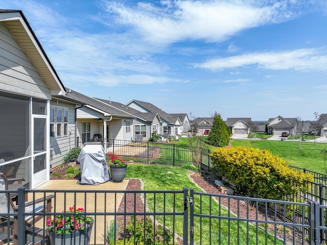 141 Tipton Pass, Spring Hill, TN 37174 - fenced backyard with a residential view and a patio