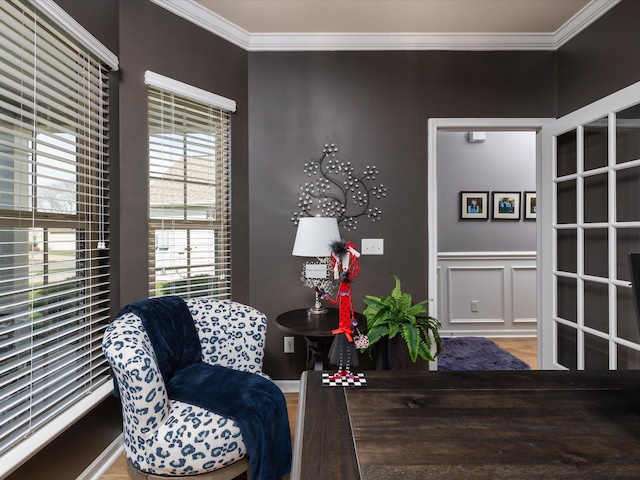 141 Tipton Pass, Spring Hill, TN 37174 - sitting room featuring ornamental molding and wood finished floors