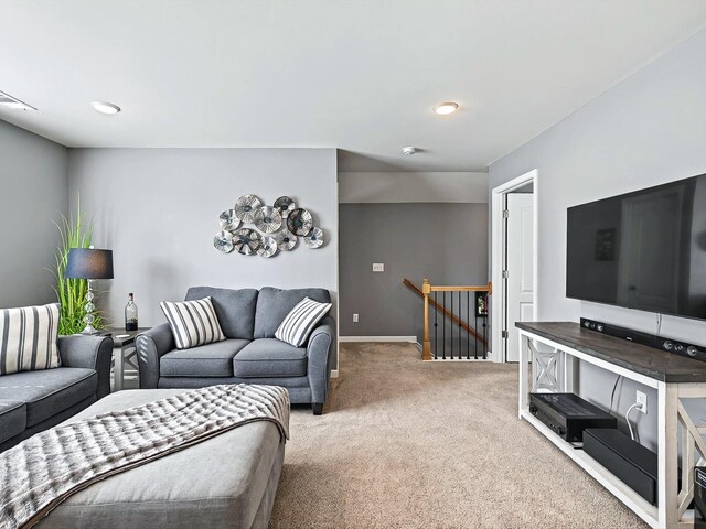 141 Tipton Pass, Spring Hill, TN 37174 - living room with carpet and recessed lighting