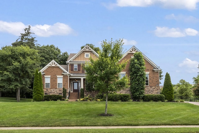2188 Capistrano Way, Nolensville, TN 37135 - craftsman house with a front lawn, brick siding, and board and batten siding