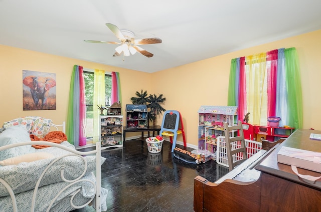 1211 Haber Dr, Brentwood, TN 37027 - bedroom featuring a ceiling fan and wood finished floors