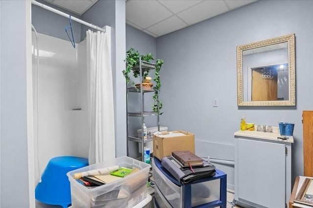 101 Cedar Hill Dr, Waverly, TN 37185 - miscellaneous room featuring a drop ceiling