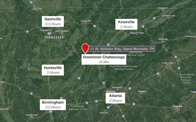 11 Saint Nicholas Way, Signal Mountain, TN 37377 - map of property location